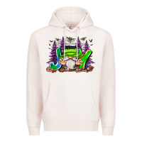 Pale Pink Joy Halloween Gnome Premium Hoodie - CowhideDigitalArt