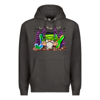 Smoke Joy Halloween Gnome Premium Hoodie - CowhideDigitalArt