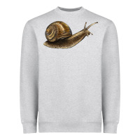 Heather Grey snail Heavyweight Sweatshirt - LillyAllenDesigns