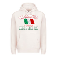 Pale Pink Vaffanculo Have A Nice Day  Funny Italian Premium Hoodie - longCreatives