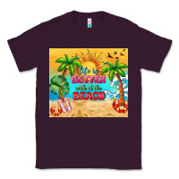 Plum life is better with at the beach Classic Tee - TumblerDesignByShophia