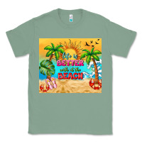 Sage life is better with at the beach Classic Tee - TumblerDesignByShophia