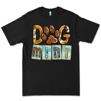 Black Dog Mini with Paw Premium Tee - texasbilliewilder