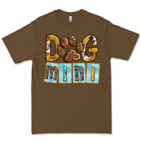 Cacao Dog Mini with Paw Premium Tee - texasbilliewilder