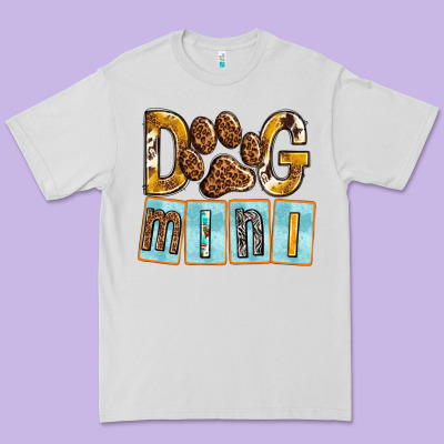 Dog Mini With Paw Premium Tee Designed By Texasbilliewilder
