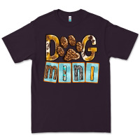 Plum Dog Mini with Paw Premium Tee - texasbilliewilder