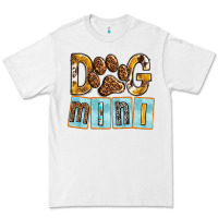 White Dog Mini with Paw Premium Tee - texasbilliewilder