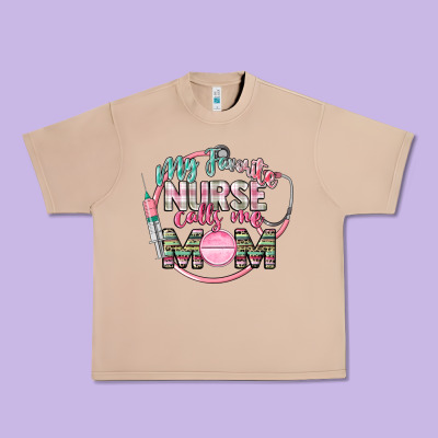 My Favorite Nurse Calls Me Mom Urban Heavy Tee Designed By Cowgirlartshop