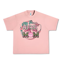 Salmon my favorite nurse calls me mom Urban Heavy Tee - CowGirlArtShop