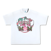 White my favorite nurse calls me mom Urban Heavy Tee - CowGirlArtShop