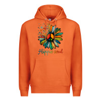 Carrot daisy peace sign hippie soul tshirt flower lovers gifts Premium Hoodie - longCreatives