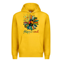 Lemon daisy peace sign hippie soul tshirt flower lovers gifts Premium Hoodie - longCreatives