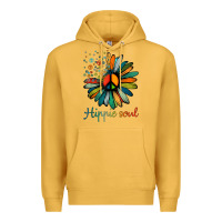 Mustard daisy peace sign hippie soul tshirt flower lovers gifts Premium Hoodie - longCreatives