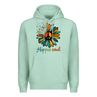 Seafoam daisy peace sign hippie soul tshirt flower lovers gifts Premium Hoodie - longCreatives
