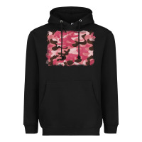 Black pink camouflage background Heavyweight Hoodie - BarkalooDesign