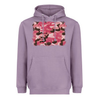 Lavender pink camouflage background Heavyweight Hoodie - BarkalooDesign