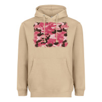 Mushroom pink camouflage background Heavyweight Hoodie - BarkalooDesign