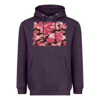 Plum pink camouflage background Heavyweight Hoodie - BarkalooDesign