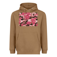 Toasted Coconut pink camouflage background Heavyweight Hoodie - BarkalooDesign