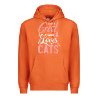 Carrot just a girl who loves cats cute cat lover gifts Premium Hoodie - longCreatives