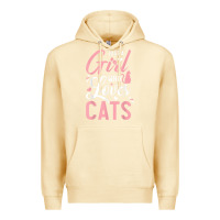 Pina Colada just a girl who loves cats cute cat lover gifts Premium Hoodie - longCreatives