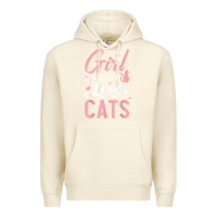 Sandshell just a girl who loves cats cute cat lover gifts Premium Hoodie - longCreatives