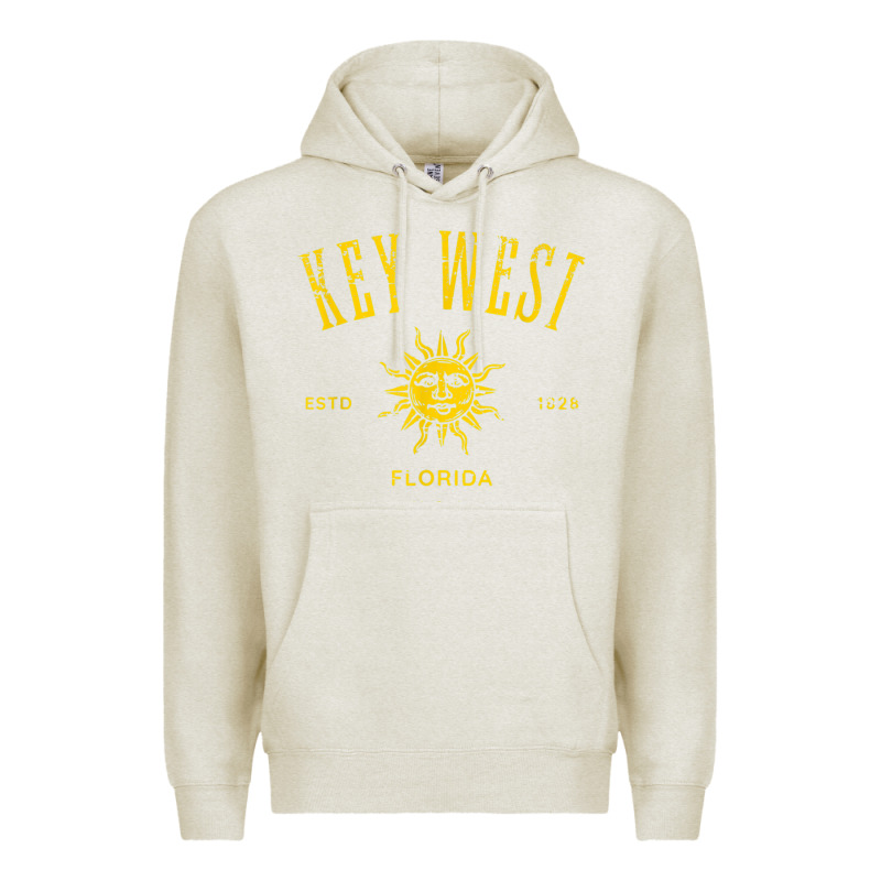 Key West Florida Vintage Distressed Style Design Souvenir Premium Hoodie by longCreatives | Teevron