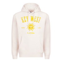 Pale Pink key west florida vintage distressed style design souvenir Premium Hoodie - longCreatives