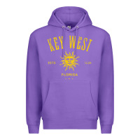 Purple key west florida vintage distressed style design souvenir Premium Hoodie - longCreatives