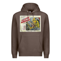 Coffee The Time Machine, Time Travel, Retro Movie Poster, Cult Classic, Futur Premium Hoodie - longCreatives