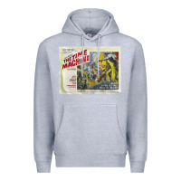 Heather Grey The Time Machine, Time Travel, Retro Movie Poster, Cult Classic, Futur Premium Hoodie - longCreatives