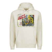Oatmeal Heather The Time Machine, Time Travel, Retro Movie Poster, Cult Classic, Futur Premium Hoodie - longCreatives