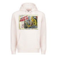Pale Pink The Time Machine, Time Travel, Retro Movie Poster, Cult Classic, Futur Premium Hoodie - longCreatives