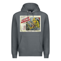 Rock The Time Machine, Time Travel, Retro Movie Poster, Cult Classic, Futur Premium Hoodie - longCreatives
