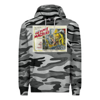 Slate Camo The Time Machine, Time Travel, Retro Movie Poster, Cult Classic, Futur Premium Hoodie - longCreatives