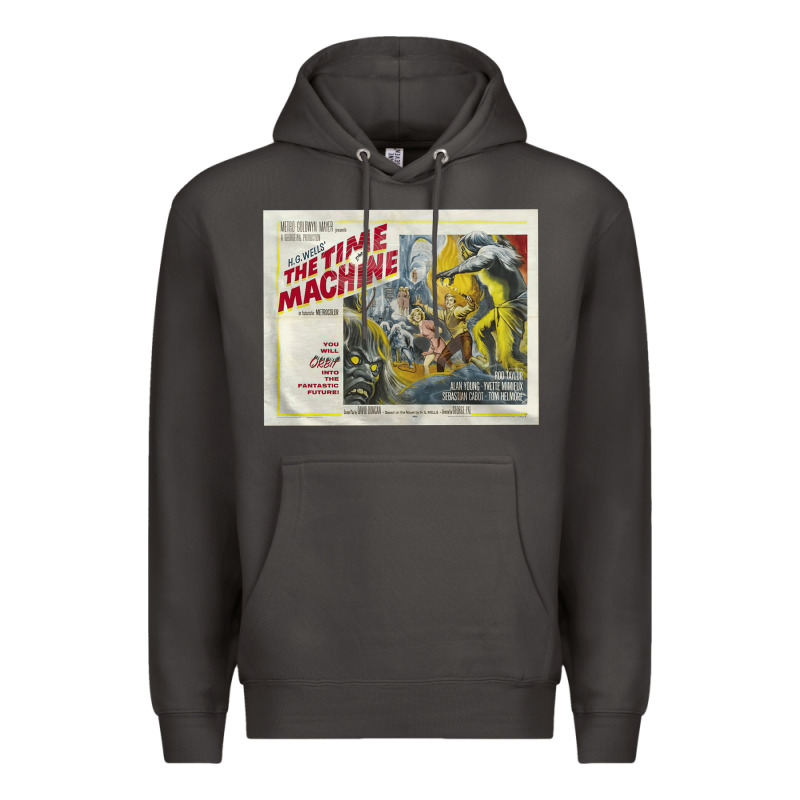 The Time Machine, Time Travel, Retro Movie Poster, Cult Classic, Futur Premium Hoodie by longCreatives | Teevron