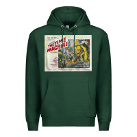 Sports Green The Time Machine, Time Travel, Retro Movie Poster, Cult Classic, Futur Premium Hoodie - longCreatives