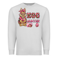 Dove Grey easter pink camouflage egg hunter  bunny Premium Sweatshirt - BarkalooDesign