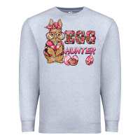 Heather Grey easter pink camouflage egg hunter  bunny Premium Sweatshirt - BarkalooDesign