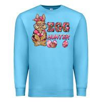 Ocean Blue easter pink camouflage egg hunter  bunny Premium Sweatshirt - BarkalooDesign