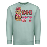 Seafoam easter pink camouflage egg hunter  bunny Premium Sweatshirt - BarkalooDesign