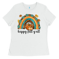 Happy Fall Y'all Ladies Tee | Teevron