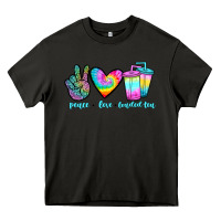 Asphalt peace love loaded tea Heavy Core Tee - JahusDesignShop