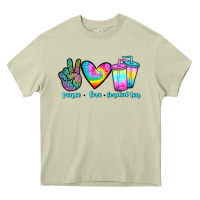 Mossy peace love loaded tea Heavy Core Tee - JahusDesignShop