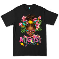 Black August Girl Afro Woman Summer Premium Tee - texasbilliewilder
