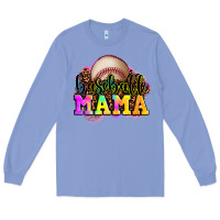 Colony Blue baseball mama Long Sleeve Tee - OliviaCreatesArt