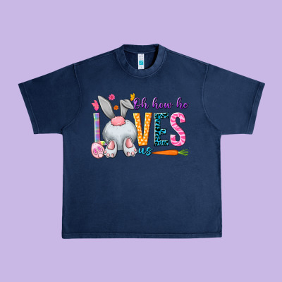 Oh How He Loves Us Easter Day Urban Heavy Tee Designed By Howdyjamesfarm