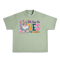 Oil Green Oh how he loves us Easter Day Urban Heavy Tee - HowdyJamesFarm
