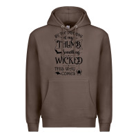 Coffee something wicked this way comes witchcraft halloween 2021 t shirt Premium Hoodie - longCreatives