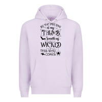 Lilac something wicked this way comes witchcraft halloween 2021 t shirt Premium Hoodie - longCreatives